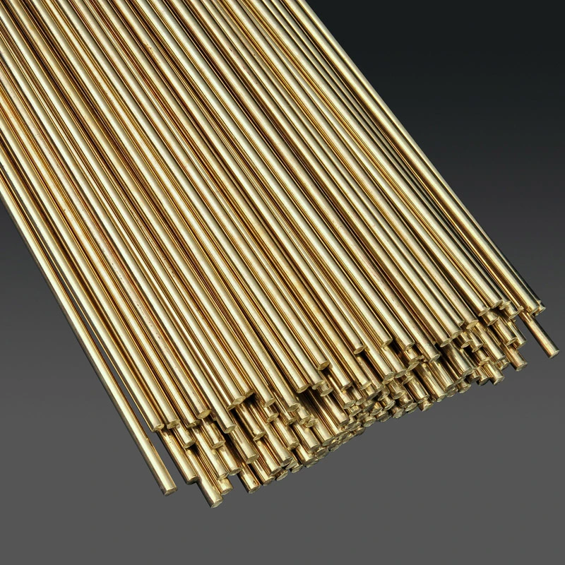 Silicon Bronze Copper Zinc Alloy Cuzn Brass Rod Brazing Alloy HS221